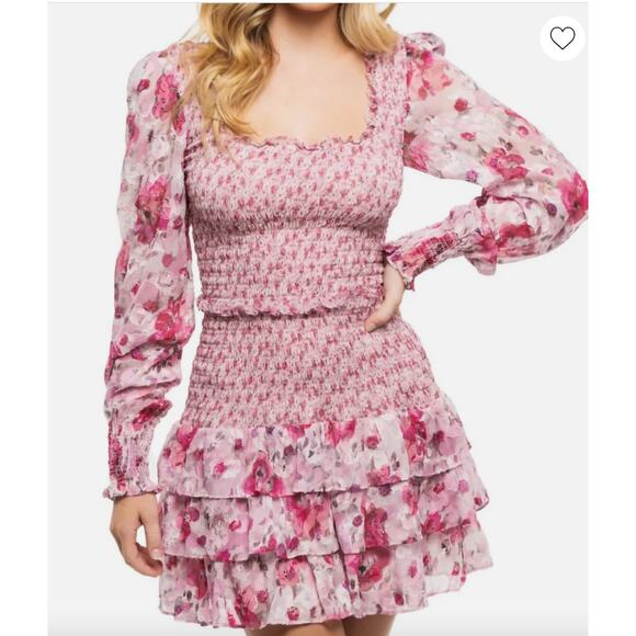 LoveShackFancy Fancy Pink Silk Blend Short Mini Scout Dress Cruise Sleaze Party - Picture 1 of 9